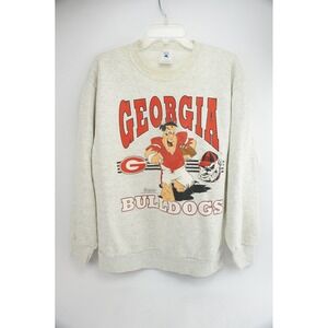 Delta Sweatshirt Mens XL Gray Georgia Bulldogs Fred Flintstone 1993 Vintage Good